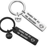 Personalized Stainless Steel Key Chain Gift - Laser Engraved Keychain