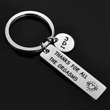 Personalized Stainless Steel Key Chain Gift - Laser Engraved Keychain