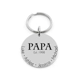 Customized Key Chain Gift for Dad Grandpa
