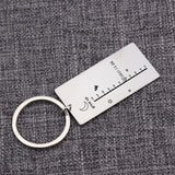Personalized Baby Height Date Record Keychain