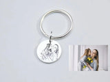 Custom Photo Keychain - Anniversary Gift, Personalized Key Ring