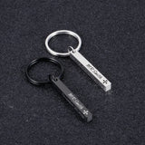 Custom Engraved 3D Rectangle Keychain Key Ring