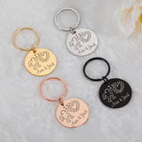 Personalized Couple Key Chains Boyfriend Girlfriend Anniversary Key Chain