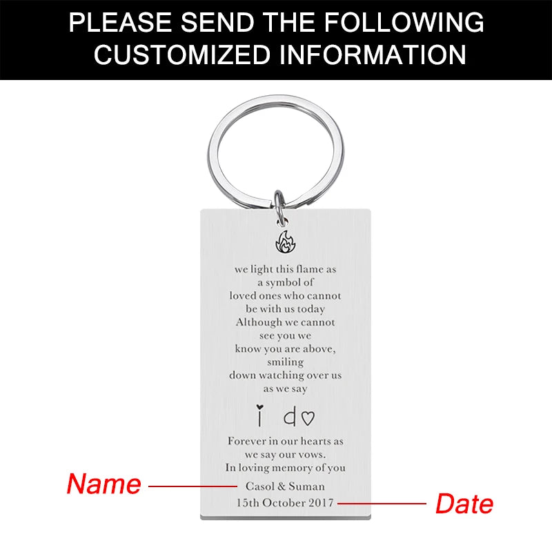 Personalized Keychain Name Valentines Gift Key Chains For Couple
