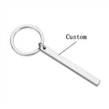 Custom Engraved Letters Keychain for Car Keys