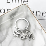 House Real Estate Broker Keychain, Keys House Pendant Alloy Jewelry