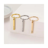 Custom Engraved Keychain Jewelry with Name & Date - Couple Accessories Gift