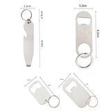 Personalized Stainless Steel Soda Beer Bottle Opener Keychain