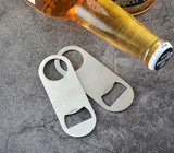 Personalized Stainless Steel Soda Beer Bottle Opener Keychain