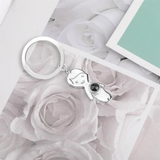 Personalized Dolls Pendants Keychain - Photo Name Projection Memory Key Chain