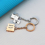 Personalized Envelope Wallet Key Chain Stainless Steel Jewelry Gift