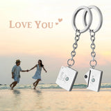 Personalized Envelope Wallet Key Chain Stainless Steel Jewelry Gift