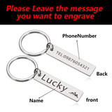 Personalized Love Gift Keyring for Anniversary Couple Teacher Men Name Keychain