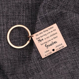 Personalized Kids Name Date Keychain