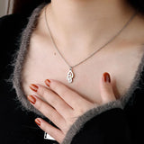 Personalized Kids Names Necklace Birthstone Necklace Stainless Steel Necklace