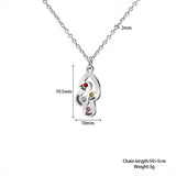Personalized Kids Names Necklace Birthstone Necklace Stainless Steel Necklace