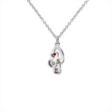 Personalized Kids Names Necklace Birthstone Necklace Stainless Steel Necklace