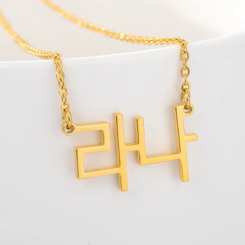 Custom Name Necklaces Stainless Steel Pendant Necklace