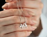 Personalized Hangul Name Necklace, Stainless Steel, Custom Nameplate