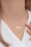 Personalized Necklace Stainless Steel Women Nameplate