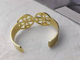 Personalized Large Name Bracelet Stainless Steel Nameplate Open Cuff Bangle