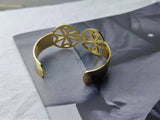 Personalized Large Name Bracelet Stainless Steel Nameplate Open Cuff Bangle