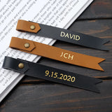 Personalized Leather Bookmark, Book Mark, Name Bookmark, Reading Gift