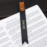 Personalized Leather Bookmark, Book Mark, Name Bookmark, Reading Gift