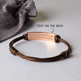 Personalized Leather Bracelet Pet Portrait For Men Cat Memorial Gift
