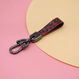 Leopard Print Key Chain for Women Unisex Car Keychain Accessories