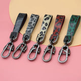 Leopard Print Key Chain for Women Unisex Car Keychain Accessories