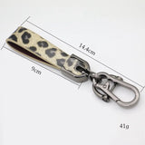 Leopard Print Key Chain for Women Unisex Car Keychain Accessories