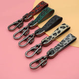 Leopard Print Key Chain for Women Unisex Car Keychain Accessories