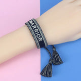 Personalized Cotton Weaving Tassel Sports Bracelets