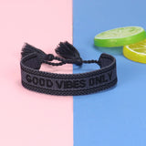 Personalized Cotton Weaving Tassel Sports Bracelets