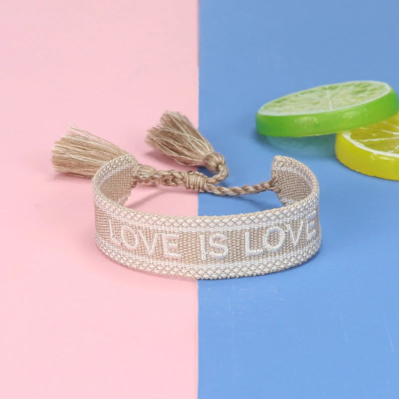 Personalized Cotton Weaving Tassel Sports Bracelets