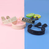 Personalized Cotton Weaving Tassel Sports Bracelets