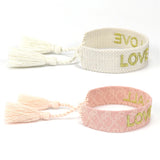 Personalized Cotton Weaving Tassel Bracelet for Women