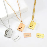 Personalized Secret Love Note Necklace