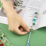 Floral Resin Bookmark With Tassel DIY Natural Dried Flower Bookmarks