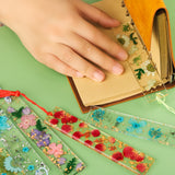 Floral Resin Bookmark With Tassel DIY Natural Dried Flower Bookmarks
