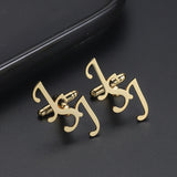 Personalized Initials Cufflinks Mens Shirt Cufflink Men Jewelry