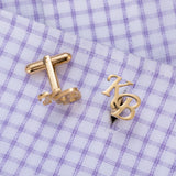 Personalized Name Cufflinks Custom Mens Jewelry Wedding Groom Gift