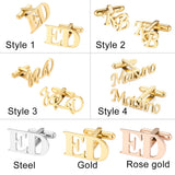 Personalized Name Cufflinks Custom Mens Jewelry Wedding Groom Gift
