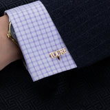 Personalized Name Cufflinks Custom Mens Jewelry Wedding Groom Gift