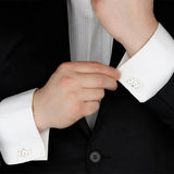 Personalized Name Cufflinks Stainless Steel Shirt Button