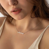 Personalized Letter Pendant Necklace Stainless Steel Name Jewelry for Women