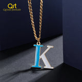 Personalized Enamel Necklace for Women