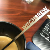 Personalized Gold-plated Stirring Rod, Name Letter Beverage Stirrer