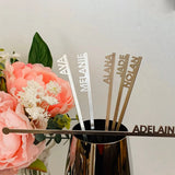 Personalized Gold-plated Stirring Rod, Name Letter Beverage Stirrer